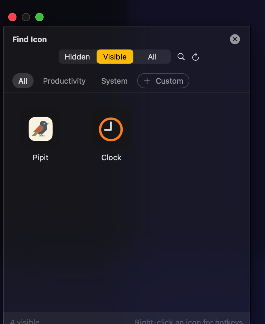 Step 3: Done! Icon moved